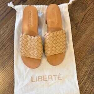 Liberté Santorini Woven Leather Mules